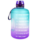 QuiFit 128oz 73oz 43oz 1 Gallon Water Bottle With Time Markings Filter Net Fruit Infuse BPA Free Motivational Sports Drink Jug