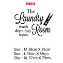 Laundry Room Washing Quotes And Signs Wall Sticker Decoration For Washing Room WC And Toliet Sticker Decor Accessories