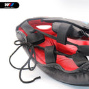 Freies Verschiffen ROT/SCHWARZ Geschlossene Art Boxing Head Guard/Sparring Helm/MMA/Muay Thai Kickboxing Brace/Kopfschutz PU-Material