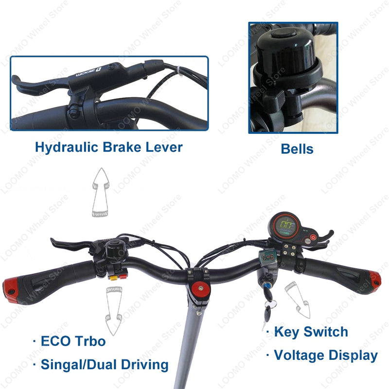 US Stock Original Zero 10X Scooter 10inch Double Motor High Speed Electric Scooter 60V 2400W E-scooter 65km/h Free Gifts