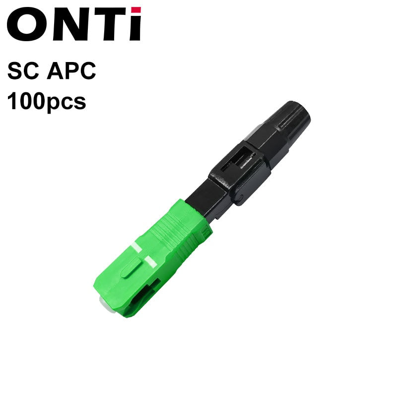 ONTi FTTH Conector rápido de fibra óptica integrado SC APC Adaptador de fibra óptica monomodo SC UPC Conexión en frío Montaje rápido en campo