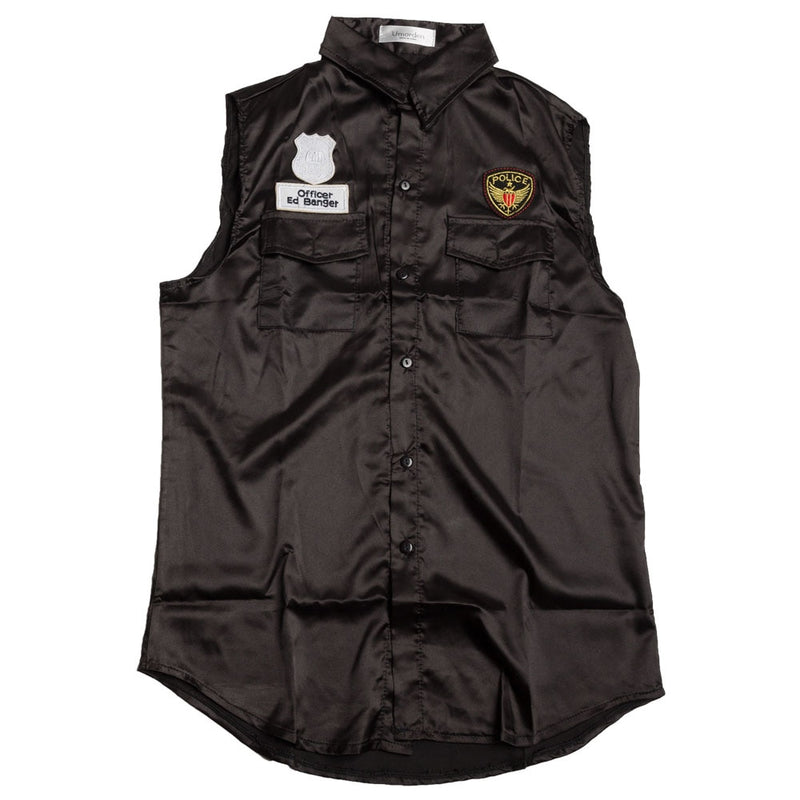 Umorden Disfraces de Halloween Adulto América EE. UU. Policía Dirty Cop Oficial Disfraz Top Shirt Fancy Cosplay Ropa para hombres