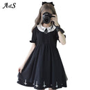 Vestido gótico Lolita Harajuku moda Cruz Cosplay vestido femenino japonés suave hermana estilo estrella vestido de tul linda chica ropa de calle