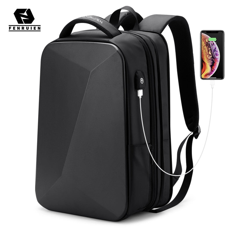 Fenruien Fashion Multifunktions-Hartschalen-Serien-Rucksack Herren Anti-Diebstahl-wasserdichter Laptop-Rucksack Geschäftsreisen-Rucksack Hot