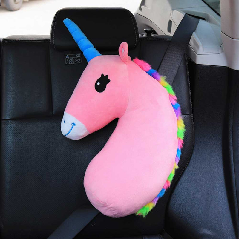 Baby Kid Travel Unicorn Pillow Children Head Neck Support Protect Car Seat Belt Pillow Shoulder Safety Strap Cute Animal Cushion