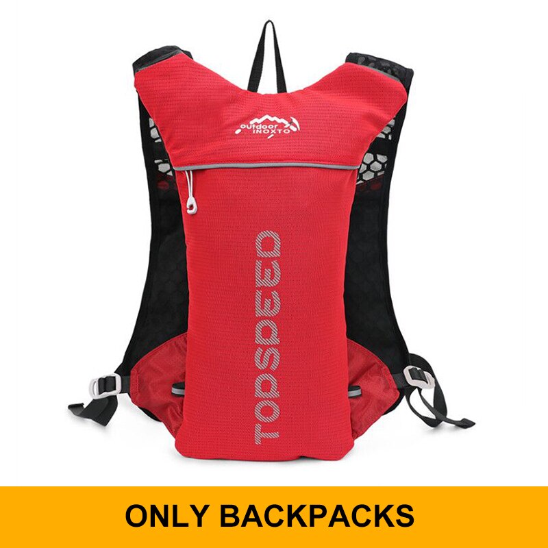 Trail Running-5L Ultralight backpack, hydration jogging vest, Marathon, bicycle, water bottle 250ml 500ml