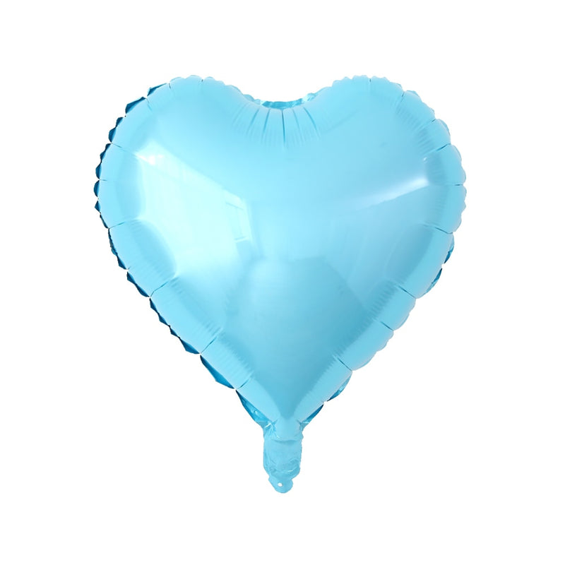 50 Uds. De Globos de aluminio con forma de corazón de estrella de 18 pulgadas, Globos inflables de helio, decoraciones para fiesta de cumpleaños, Globos de compromiso de boda para niños