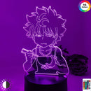 Luz Led para decoración de dormitorio de niños, luz de noche Led Hxh, regalo de Anime, lámpara 3d de neón acrílico, Navidad, cumpleaños, Killua, regalo de Año Nuevo DIY