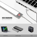 Ultra-Thin Night Light 12/23.5/40cm LED Under Cabinet Lights PIR Motion Sensor USB Rechargeable Lamp For Kitchen