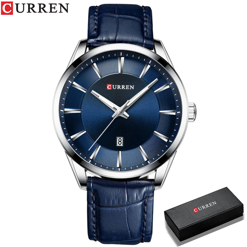 CURREN Neue Quarzuhren für Männer Lederband Männliche Armbanduhren Top Luxusmarke Business Herrenuhr Reloj Hombres