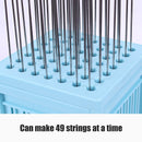 Máquina para hacer brochetas de carne para barbacoa, máquina para pinchos de cordero con cuerda de carne, herramientas para pinchos de 49 agujeros, máquina para pinchos de Tofu, accesorios para barbacoa