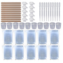 DIY Crystal Epoxy Dispensing Mixing Stirrer Dropper Measuring Cup Crafts Making Tool Kit Material Pack