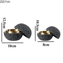 Creative Moon Ashtray Art Cement Metal Household Large-capacity Portable Car Anti-ash Ashtray Home Decoration Gift for Boyfriend