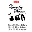 Laundry Room Washing Quotes And Signs Wall Sticker Decoration For Washing Room WC And Toliet Sticker Decor Accessories