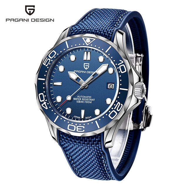 PAGANI DESIGN Top brand 2022 Men automatic watch Fashion 007 men mechanical watches Curved sapphire mirror Waterproof clock NH35