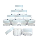 100pcs 2g/3g/5g/10g/15g/20g Empty Plastic Clear Cosmetic Jars Makeup Container Lotion Bottle Vials Face Cream Sample Pot Gel Box