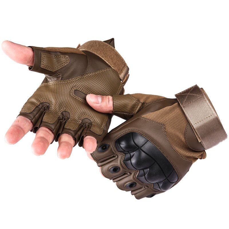 Guantes tácticos militares para hombres, nudillos duros, ejército, Paintball, Airsoft, disparar, combate, antideslizantes, guantes de motocicleta, pantalla táctil sin dedos