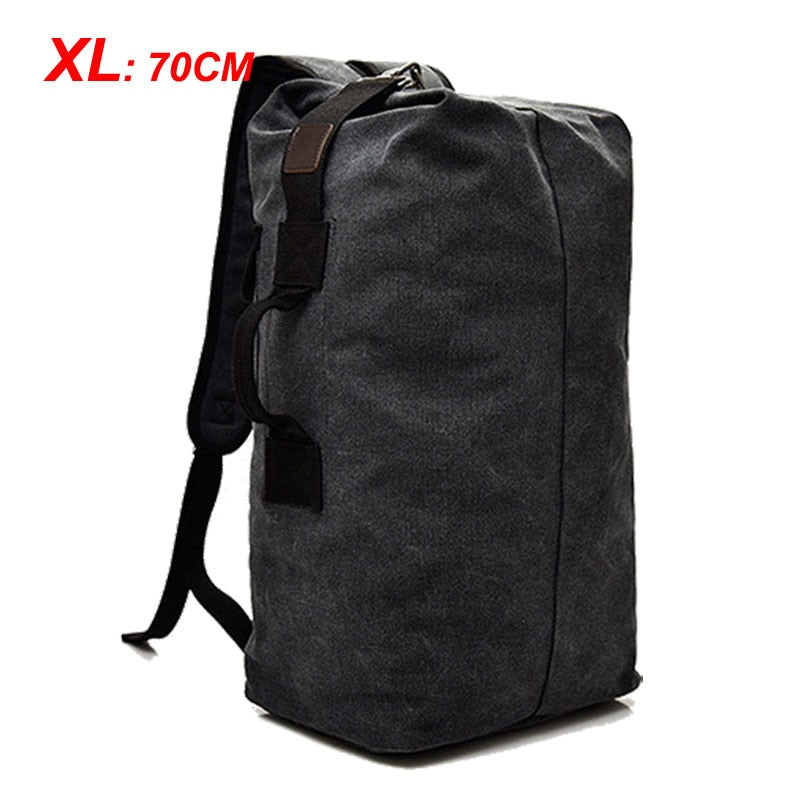 Large Man Travel Bag Mountaineering Backpack Male Luggage Canvas Bucket Shoulder Army Bags For Boys Men Backpacks mochilas XA88C
