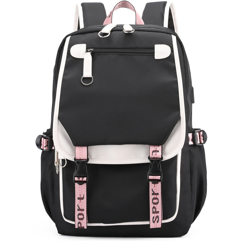 TikTok Backpack Luminous School Bags For Teenagers Boys Girls Laptop Backpack Large Capacity Travel Mochila Escolar