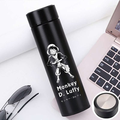 500ml Pure Color Stainless Steel One Piece Thermos Cup With Creative Cover Children Juice Thermos Cup