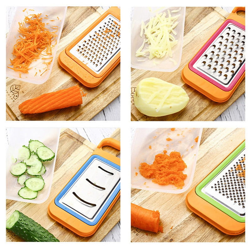 6 Blades Nicer Quick Stainless Steel Vegetable Dicer Chopper 5 in 1 Multi-Functional Kitchen Onion Vegetable Cutter Slicer