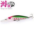 TSURINOYA Minnow flotante DW68 70F señuelo de pesca 70mm 5,2g Ranger profesión señuelo duro Jerkbait Crankbaits Swimbait Wobblers cebo