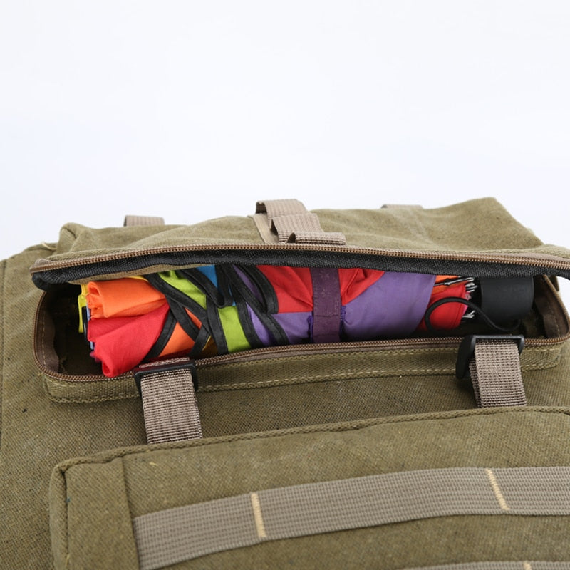 Mochila militar Mochila táctica del ejército Deportes al aire libre Camping Senderismo Senderismo Pesca Caza Bolsa impermeable 1000d Nylon