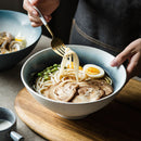 FANCITY Japanische Ramen-Schüssel aus Keramik, einzelne Nudelschüssel, Salatschüssel, große Schüssel, kreatives Spezial-Restaurantgeschirr