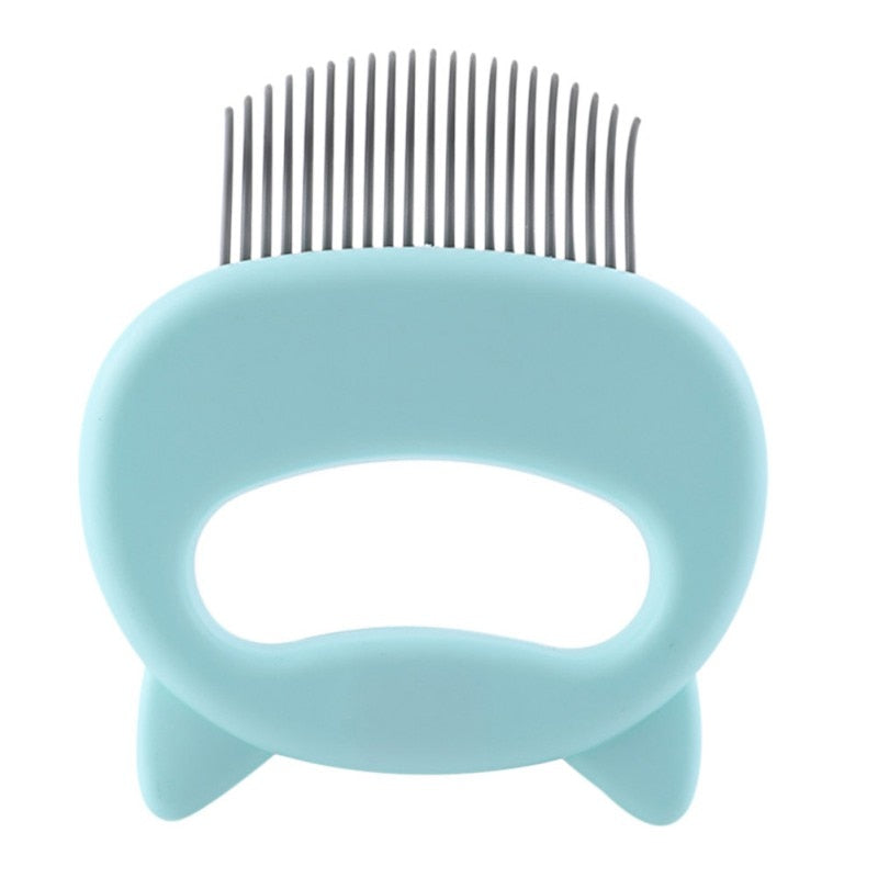 Pet Massage Brush Shell Shaped Handle Pet Grooming Massage Tool To Remove Loose Hairs Only For Cats Pet Supplies