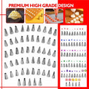 Cake Decorating Tools Kit Turntable Pastry Nozzles For Cream Confectionery Bags Icing Piping Nozzles Tips Baking Tools For Cakes