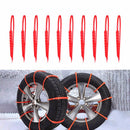 10Pcs Car Winter Tire Wheels Snow Chains Snow Tire Anti-skid Chains Wheel Tyre Cable Belt Winter Outdoor Emergency Chain