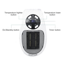 Portable Electric Heater for Home Room Hand Warmer Fireplace Plug in Wall Heating Stove bathroom Radiator Remote Control 500W