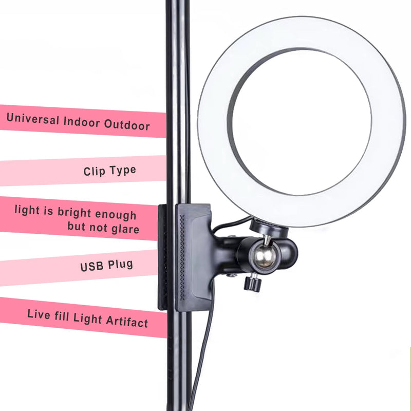 26cm/16cm Protable Led Selfie Ring Light For Youtube Live Streaming Studio Video Dimmable Photography Lighting With USB Cable