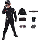 Children Traffic Special Police Halloween Carnival Party Performance Policemen Uniform Kids Army Boys Cosplay Costumes 110-160CM