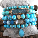 RH New Designer Empire Stones Beaded Bracelet Natural Stone Dorp Charms 5pc Bracelets Sets For Women Jewelry DropShip