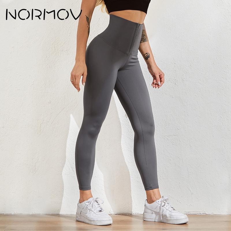 NORMOV Hohe Taille Yogahose Leggings Für Fitness Stretchy Sport Leggings Sporthose Push Up Damen Fitness Gym Leggings