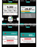 Pro Mini OTDR Reflectómetro de fibra óptica 980rev con 9 funciones VFL OLS OPM Event Map 24dB para 64km Fiber Cable Ethernet Tester