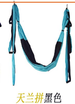 Hamaca de yoga antigravedad con 6 asas, tela para Yoga, dispositivo de tracción de columpio volador, conjunto de hamaca de Yoga, equipo para modelar el cuerpo de Pilates