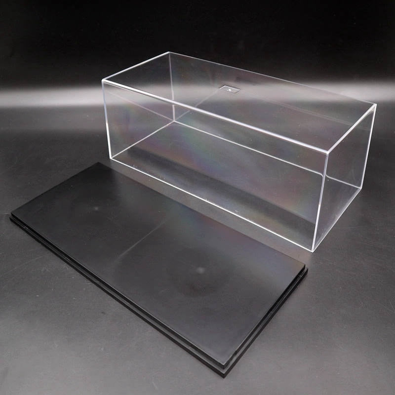 Model Car Acrylic Case Display box Transparent Dustproof with Black Base 1/64 1/43 1/32 1/18 1/24