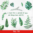 24 styles Plants Series Wall Stickers for Living room Bedroom Green Leaves Removable Wall Decals Vinyl DIY Eco-friendly Murals