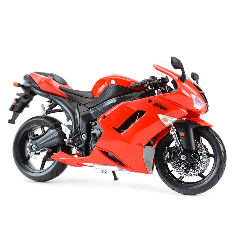 Maisto 1:12 Kawasaki Ninja ZX-6R Blue Die Cast Vehicles Collectible Hobbies Motorcycle Model Toys