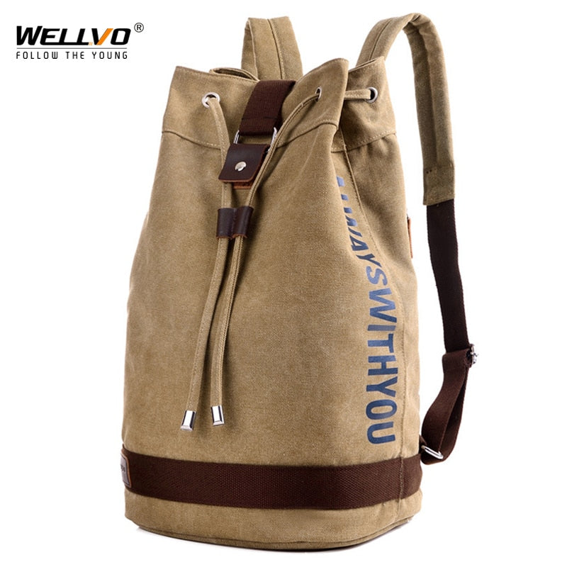 Mochila de lona para hombre, mochila grande para ordenador portátil, bolsas de viaje para hombre, mochila tipo cubo, mochila deportiva, mochila grande, cubos de embalaje X2141C