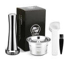 For Caffitaly Tchibo Cafissimo ALDI Expressi Refillable K-fee Coffee Capsule Pod Filters Stainless Steel Cafeteira Tamper Spoon