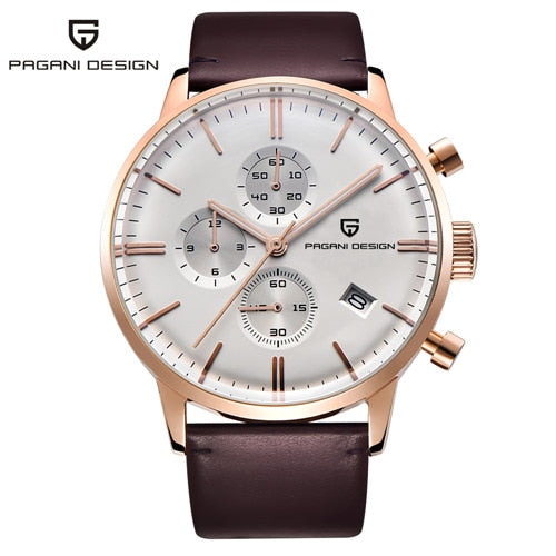 Mens Watches Top Brand Luxury Waterproof 30M Genuine Leather Sport Military Quartz Watches Men Clock Relogio Masculino