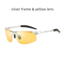 Aluminum Frame Driving Sunglasses Men Polarized Sports Sun Glasses Male UV400 Polaroid Retro Sunglass Anti-glare Goggles Vintage