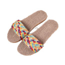 Suihyung Women Slippers Female Casual Flax Slides 13 Colors Linen Belt Ladies Sandals Flip Flops Lovers Summer Indoor Home Shoes