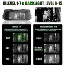 WILDGAMEPLUS WG500B 1080P HD Night Vision Binoculars 3.6-10.8 Digital Zoom Infrared Hunting Night Vision Binocular IR Telescope