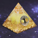 Orgonite Pyramid Tree Of Life Energy The Lucky Ceregat Pyramid Energy Converter To Gather Wealth And Prosperity Resin Decor