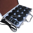 TONTIN 20 teile/satz hot stone set basaltstein massage mit heizbox körper massage steine ​​ysgyp-nls spa stein gesundheitspflege