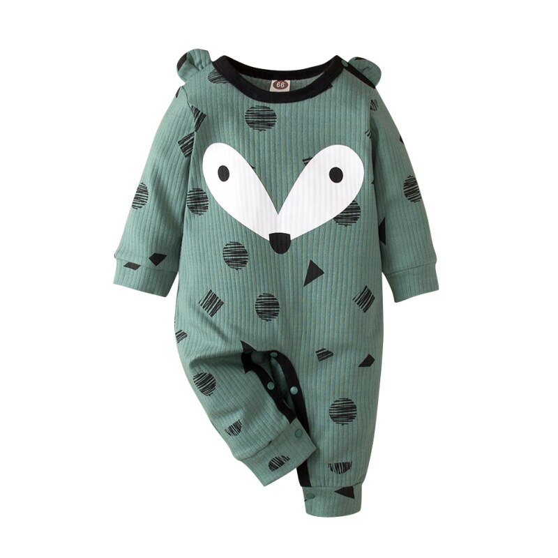 Autumn Kintted baby clothes full sleeve cotton infantis baby clothing romper cartoon costume ropa bebe newborn boy girl clothes